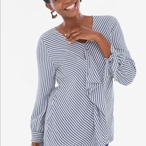 Chico’s ruffle front blouse